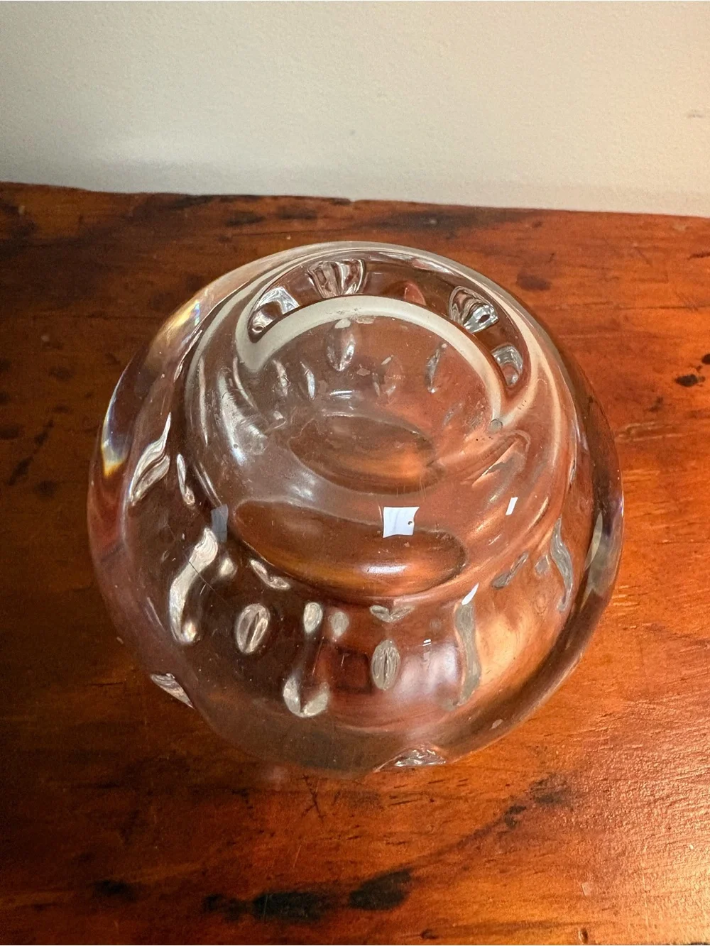 Vintage Full Lead Crystal Artisanal Tealight Candle Holder - Home Accents